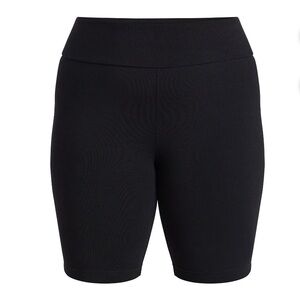 TERRA & SKY Biker Shorts Size 0X 14W Polyester Spandex Pull On Black Womens NWOT
